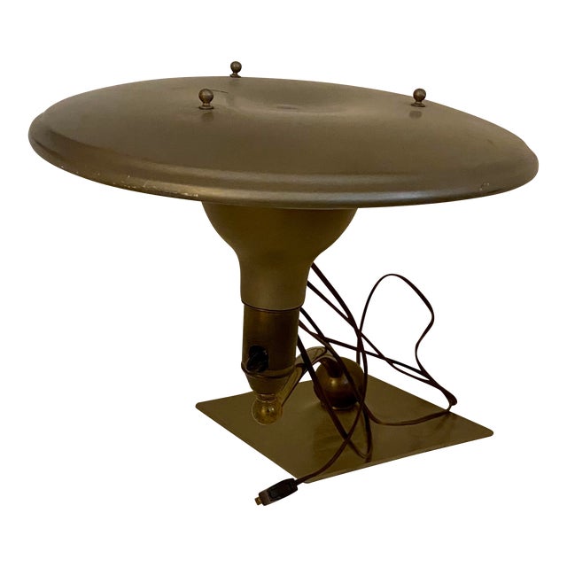 Vintage 1950s Wheeler Flying Saucer Desk Lamp Chairish