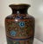 Brown Antique Signed Japanese Ando Handmade Qing Enamel Silver Floral Cloisonné Vase For Sale - Image 8 of 11