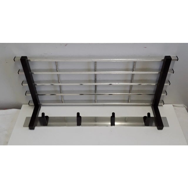 Vintage Black Aluminium Rack, 1970s For Sale - Image 4 of 4
