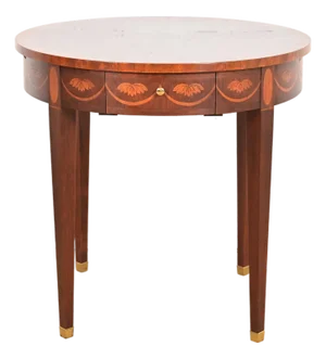 Baker Furniture Federal Inlaid Mahogany Tea Table or Occasional Side Table