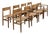 Model CH36 and CH37 Dining Chairs in Oak and Papercord by Hans J. Wegner for Carl Hansen, Denmark, 1960s, Set of 8 For Sale