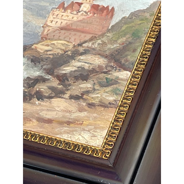 Antique Oil Painting Depicting the San Francisco Cliff House For Sale In San Francisco - Image 6 of 8
