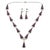 Art Deco Silver, Purple Triangular Glass and Paste Necklace and Earrings, 1920s, Set of 2 For Sale - Image 17 of 17