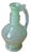 Vintage Celadon Opaline Blown Glass Ewer, 1950s For Sale