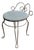 Wire Framed Hollywood Regency Style Vanity Stool Bench C. 1950/60's For Sale
