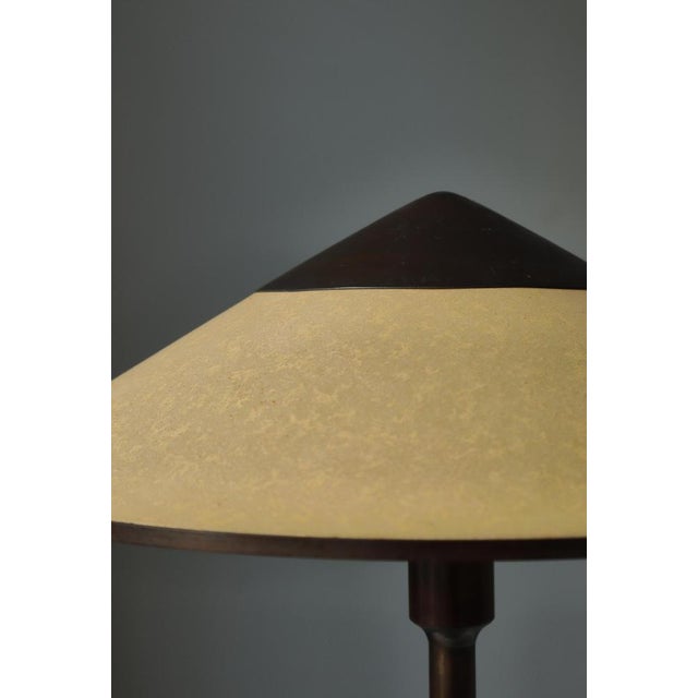 Art Deco Model T3-Major Table Lamp in Browned Brass attributed to N.R. Thykier, Denmark, 1930 For Sale - Image 13 of 16