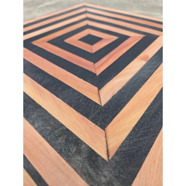 A contemporary Moroccan cube stool idea and a great alternative to side table crafted with striking geometric precision....
