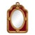 Mid 20c French Artisan Louis XVI Gold Wood Wall Mirror For Sale