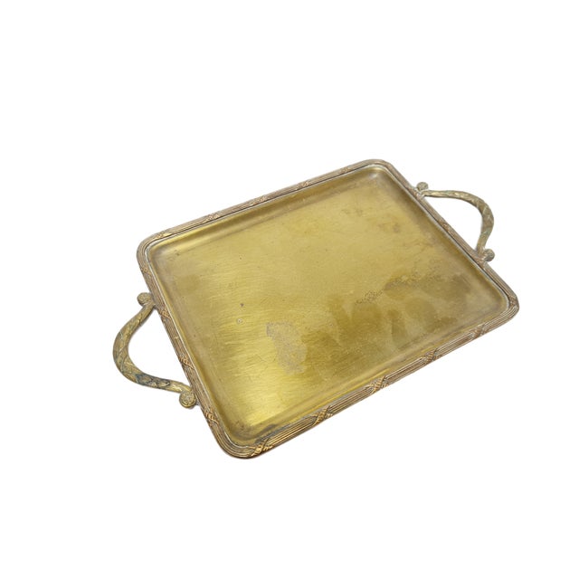 Goldenrod Art Nouveau Tray, Austro-Hungarian Empire, 1900s For Sale - Image 8 of 8