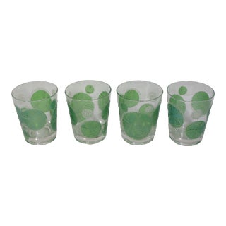 Mid-Century Modern Fred Press Glassware- Set of 4 For Sale