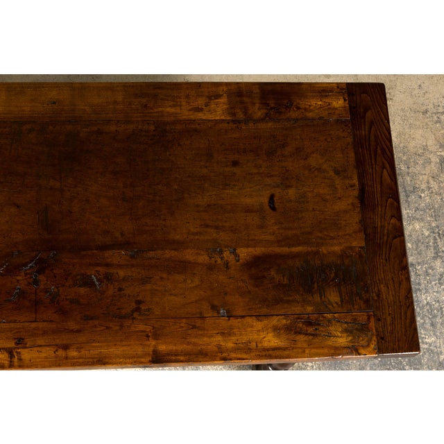 Early 19th Century French Louis XIII Style Oak Farmhouse Dining Table For Sale In New York - Image 6 of 18