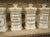 White Set of 10 French Hand Painted Porcelain Apothecary Jars, 1900s For Sale - Image 8 of 15