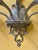 Vintage Large Five-Branch Nickel-Brass Ornate Wall Sconces - a Pair For Sale - Image 12 of 13
