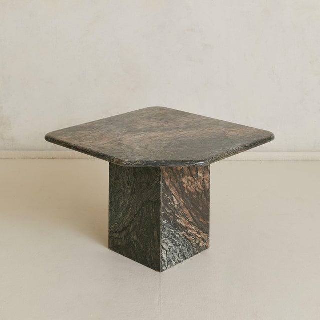 Trio of Italian Gray + Mauve Marble Nesting Tables, 1970s For Sale - Image 11 of 18