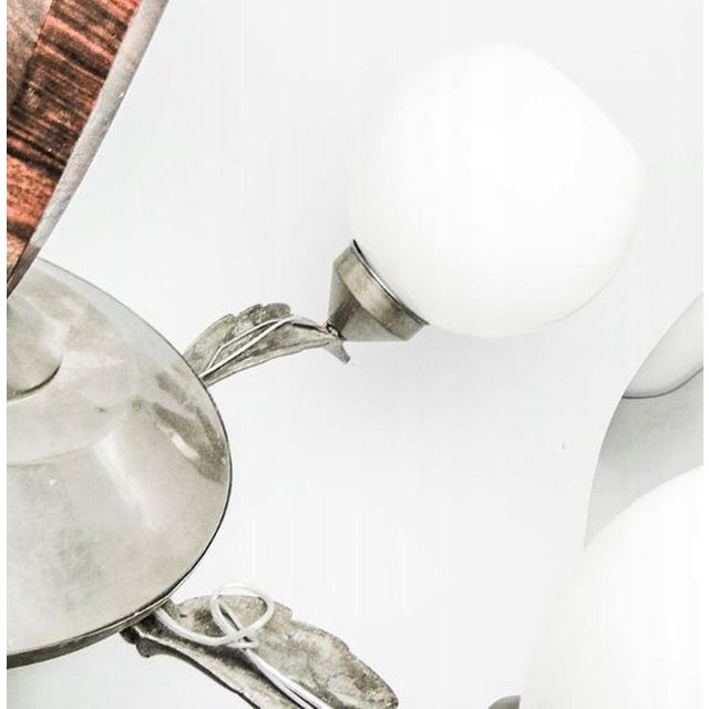 Art Deco Chandelier, Poland, 1950s For Sale - Image 6 of 8