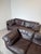 This iconic Swiss design combines deep comfort with timeless brutalist-inspired lines and beautifully aged leather patina....