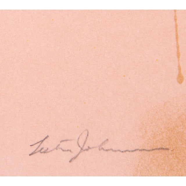 A lithograph by the American artist Lester Johnson (1919 - 2010) that is titled "New York Dancers 7" from 1980. It is...