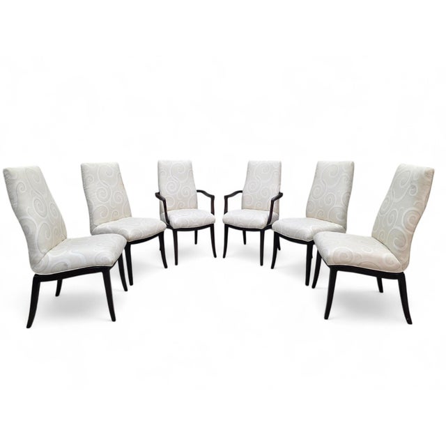 Mid 20th Century Mid 20th Century High Back Dining Chairs Attributed to Directional - 12 For Sale - Image 5 of 12