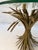 Mid 20th Century Vintage Hollywood Regency Style Gilt Metal Sheaf of Wheat Side Table For Sale - Image 5 of 5
