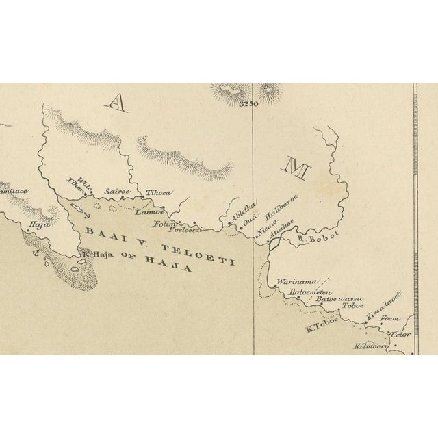 Paper Antique Map of Riouw in Singapore by Dornseiffen, 1884 For Sale - Image 7 of 13