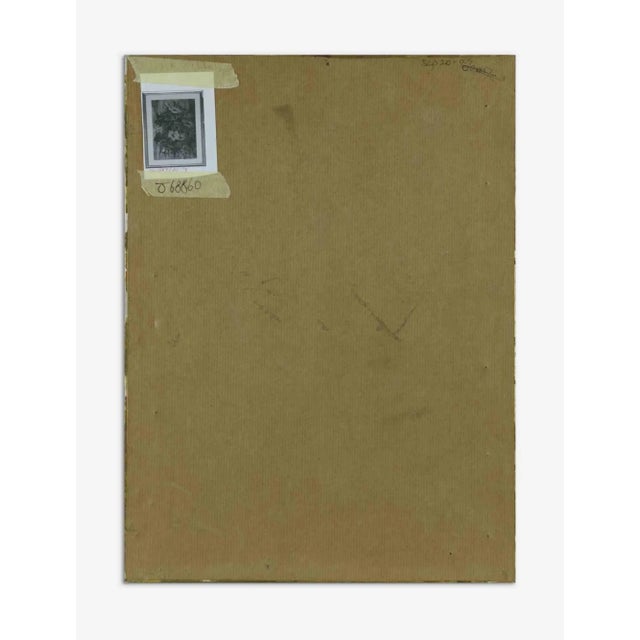 Mid-Century Modern Andrea Capasso, Flowers, 20th-Century, Oil on Board, Framed For Sale - Image 3 of 4