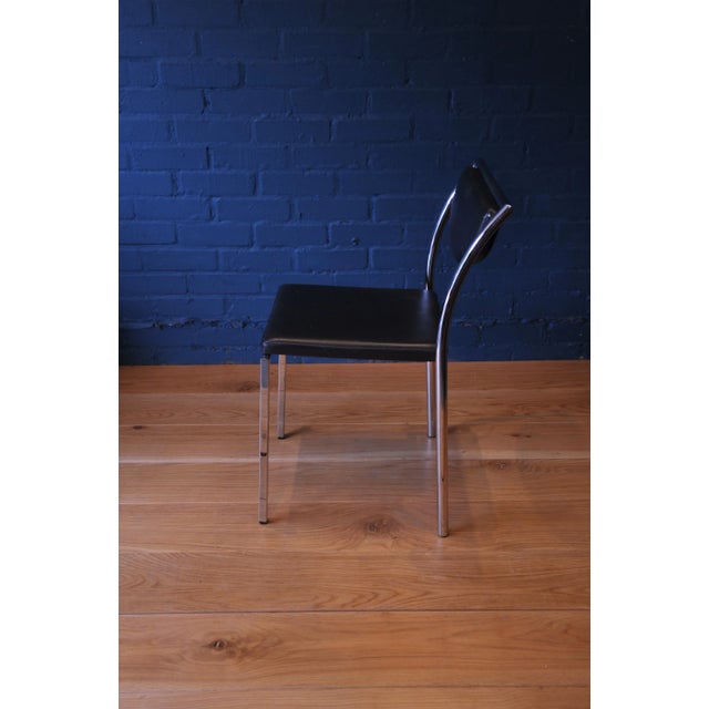 Vintage Modern Desk Chair in Chrome and Leatherette from Zoeftig For Sale - Image 3 of 16