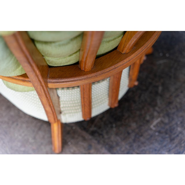 Oak Lounge Chairs by Guillerme et Chambron Votre Maison, France, 1960s, Set of 2 For Sale - Image 6 of 9