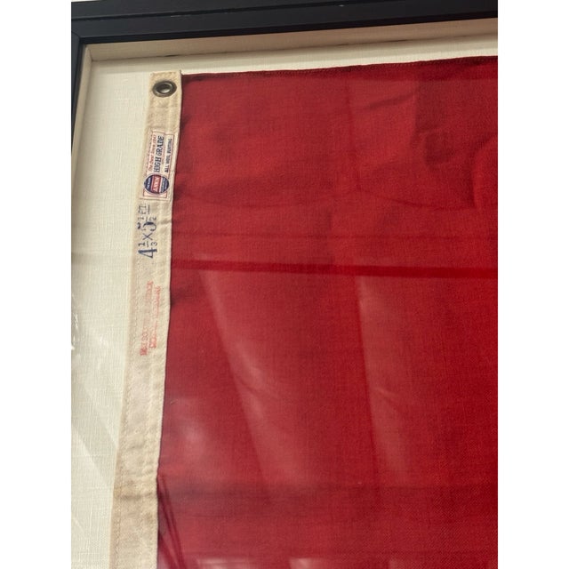 Mid 20th Century Vintage Coast Guard Flag For Sale - Image 5 of 6