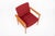 Danish Modern Red Diplomat Chairs by Finn Juhl for France & Daverkosen For Sale - Image 9 of 12