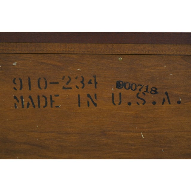 Link Taylor Solid Mahogany Bedroom Dresser W. Mirror For Sale - Image 9 of 12