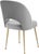 Transitional Swell Light Grey Velvet Chair For Sale - Image 3 of 7