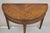 Antique Mahogany Demilune Flip Top Console Game Table with Hidden Drawer. Item features hidden pull out rear drawer with...