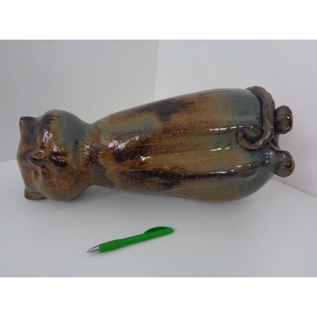 Large Danish Studio Ceramic Cat, 1960s For Sale - Image 11 of 18
