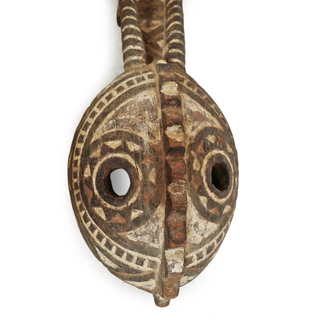 Wood Antique Original Burkina Faso Tribal Mask Mossi For Sale - Image 7 of 10