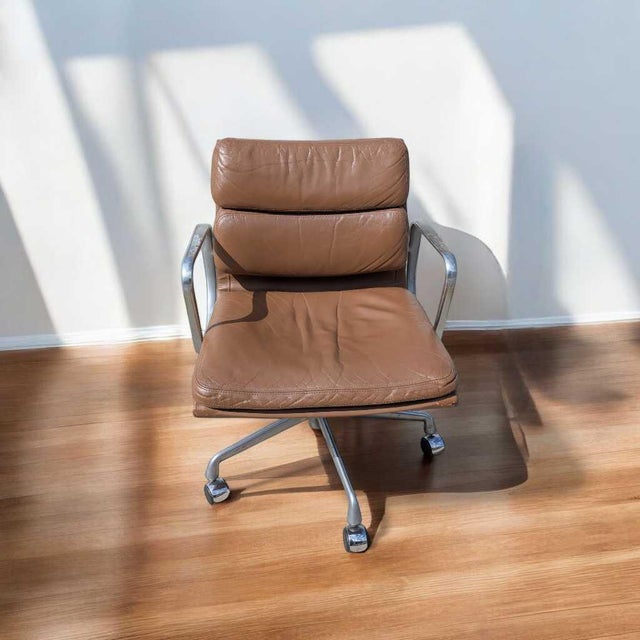 Mid-Century Modern Eames Soft Pad Chair by Herman Miller, 1960s, Leather For Sale - Image 18 of 18
