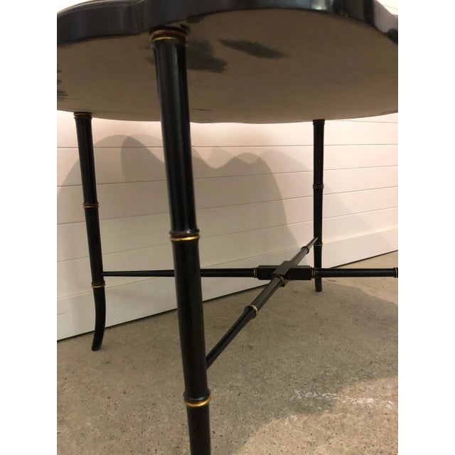 19th Century Regency Papier-Mache Tray on Stand For Sale - Image 9 of 12