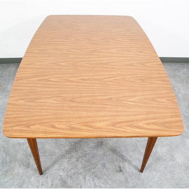 Mid Century Modern Dining Table Walnut Extension X2 Leafs Vintage Denmark MCM For Sale - Image 11 of 12