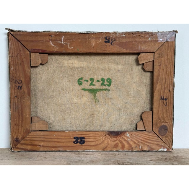 1920s French Still Life Oil on Canvas For Sale - Image 11 of 11