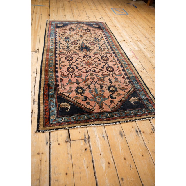 Pink Vintage Mehreban Rug Runner - 3'8" x 7'1" For Sale - Image 8 of 12