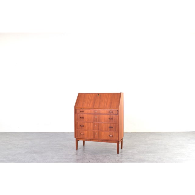 Mid-Century Modern Danish Teak Secretaire, 1960s For Sale - Image 4 of 18