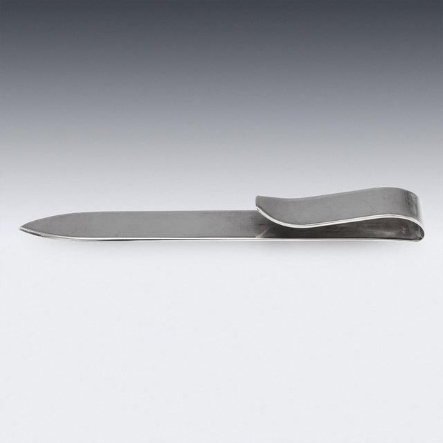 Vintage 20th Century French Silver Letter Opener from Hermès, 1970 For Sale - Image 3 of 9