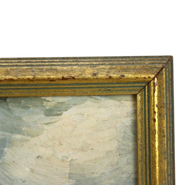 Antique New Hope School Oil on Board Impressionist Landscape Painting C1920 For Sale - Image 6 of 9