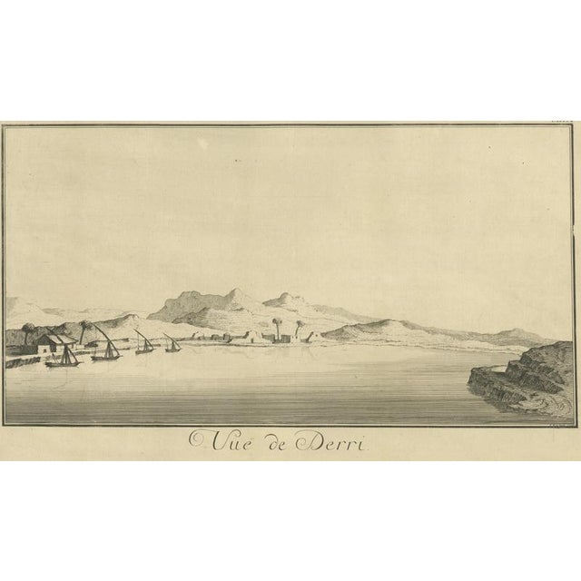 Norden, View of Derri on the Nile Antique Egypt, Engraving, 1755 For Sale - Image 3 of 10