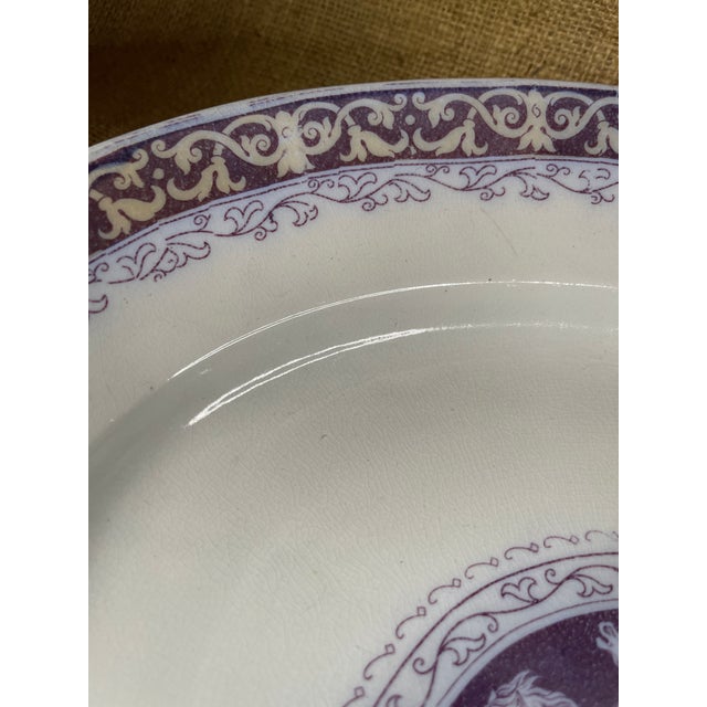 1850s Century Elsmore & Forster Vaquero Ironstone 18.5" Oval Serving Plater For Sale - Image 6 of 14