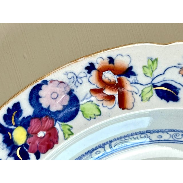 Antique Mason's Ironstone Serving Dish, Imari Chinoiserie, 22k Gold Gilded England 1891 For Sale - Image 9 of 12