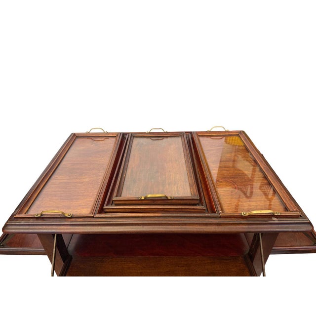 Regency Revival Metamorphic Mahogany Butler's Trolley, England, 1900s For Sale - Image 15 of 18