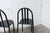 Black 222 Model Chairs by Robert Mallet Stevens, 1980, Set of 6 For Sale - Image 8 of 18