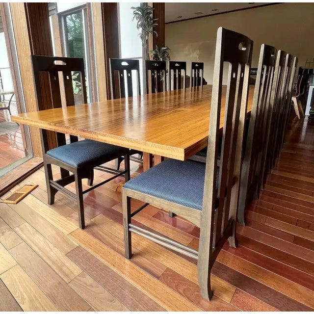 Charles Rennie Mackintosh Charles Rennie Mackintosh MCM Ingram Dining Chairs for Cassina, Set of 12 For Sale - Image 4 of 17