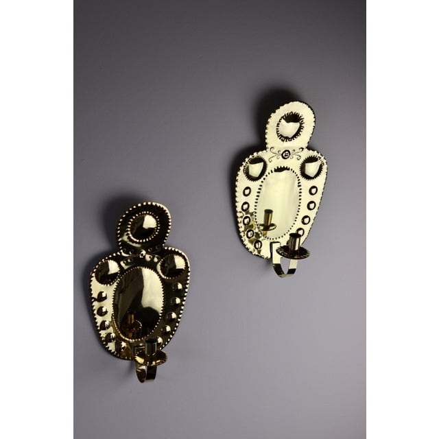 Mid-Century Modern Mid-Century Swedish Sconces, Set of 2 For Sale - Image 3 of 5