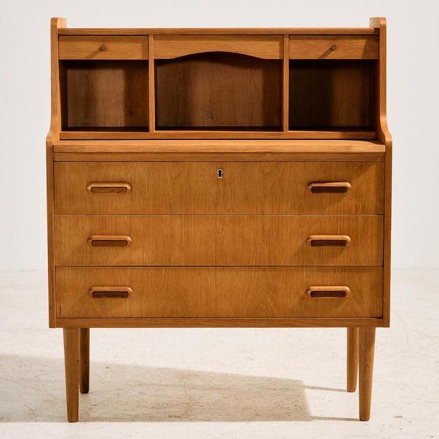 Oak Bureau Desk, 1960s For Sale - Image 14 of 14